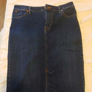 Talbots 8P Denim Pencil Skirt